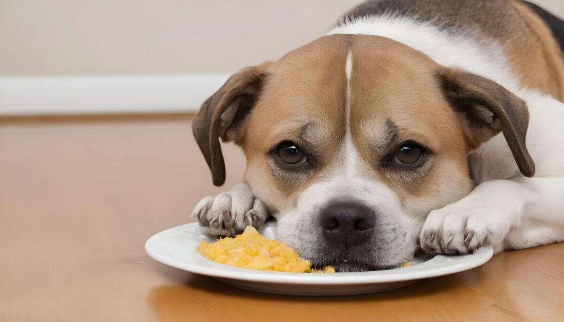 why does my dog cry when he eats?